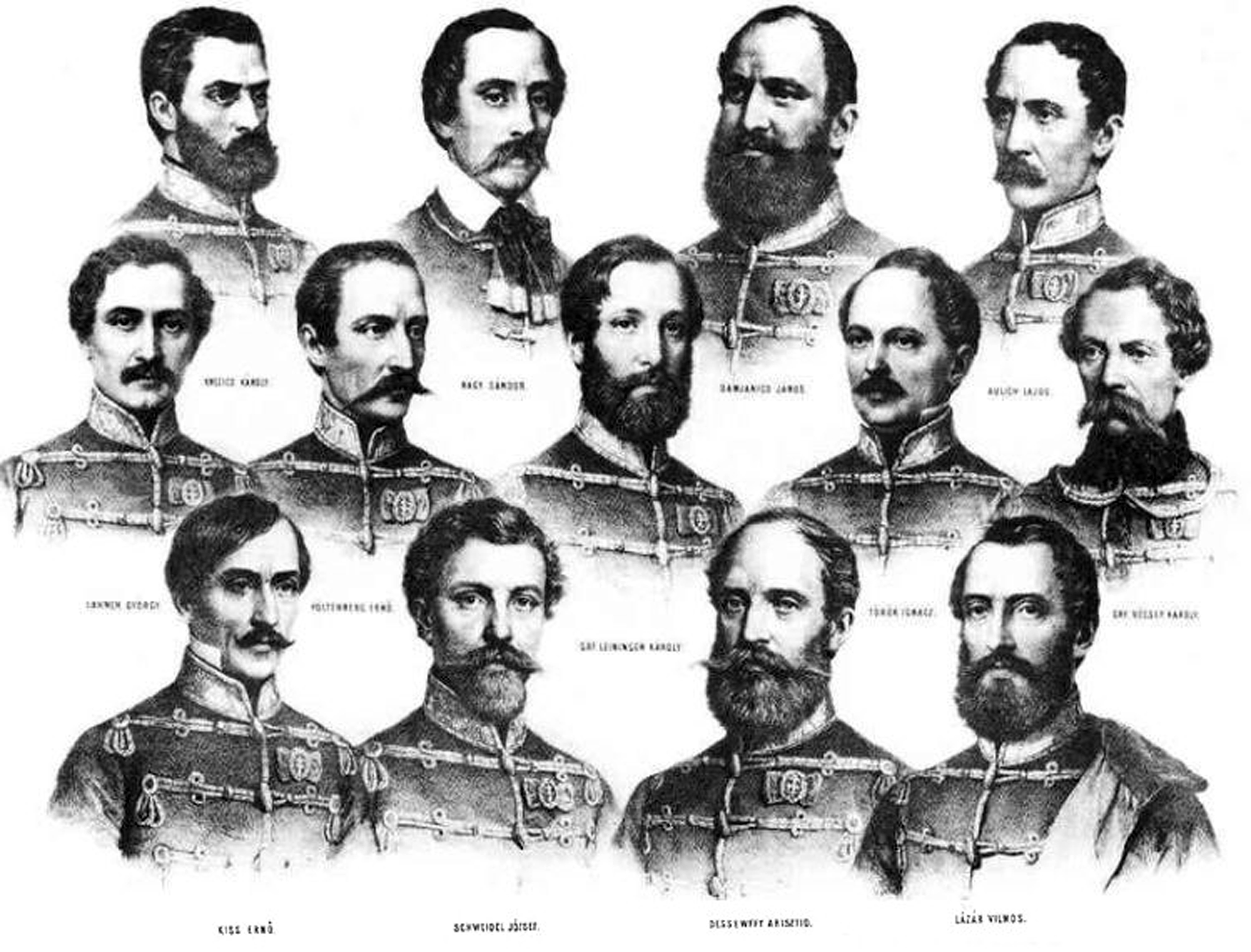 Tisztelgés az Aradi vértanúk emléke előtt