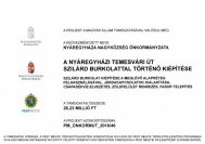 A nyáregyházi Temesvári út szilárd burkolattal történő kiépítése