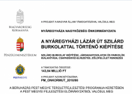 A nyáregyházi Lázár út szilárd burkolattal történő kiépítése